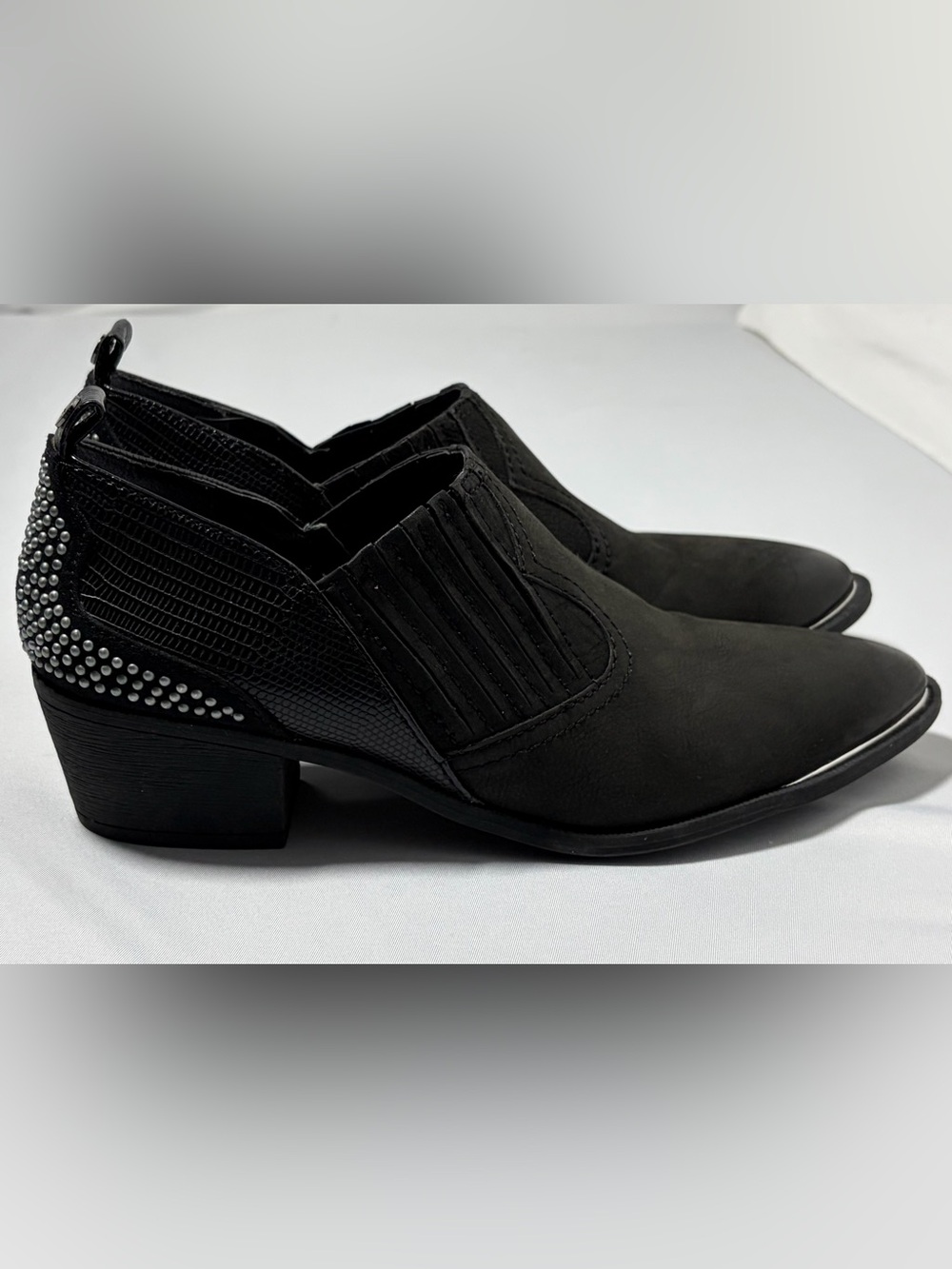Circus by Sam Edelman Western Inspired Studded Ankle Booties Womens 7.5M Black